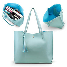
                        
                          Cargar imagen en el visor de la galería, Oct17 Women Large Tote Bag - Tassels Faux Leather Shoulder Handbags, Fashion Ladies Purses Satchel Messenger Bags
                        
                      
