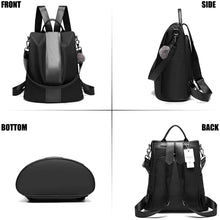 
                        
                          Load image into Gallery viewer, Women Backpack Purse Waterproof Nylon Anti-theft Rucksack Lightweight Shoulder Bag
                        
                      