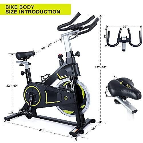NORTHCAPTAIN Exercise Bikes Magnetic Resistance Indoor Cycling Stationary Bike with LCD Monitor - JOY2ESpree