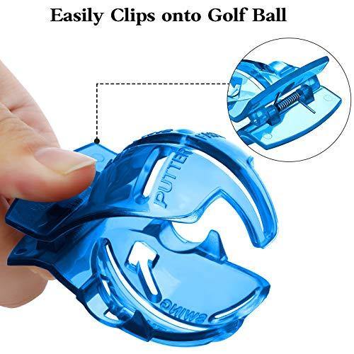 WILLBOND 2 Pieces Golf Ball Line Liner Drawing Marking Alignment Putting Tool and 2 Pieces Golf Ball Marker Pen, 4 Pieces Totally - JOY2ESpree