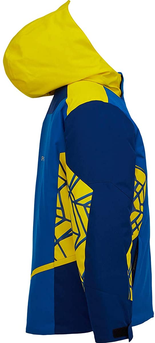 Spyder Boy’s Challenger Ski Jacket – Kids Full Zip Hooded Winter Coat