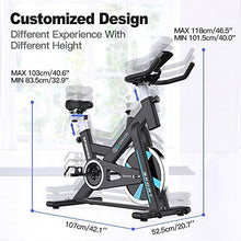 
                        
                          將圖片載入圖庫檢視器 Exercise Bike Stationary Indoor Cycling Bikes - 35 lbs Flywheel Belt Drive Bicycle with LCD Monitor, IPad Mount, Comfortable Seat Cushion - JOY2ESpree
                        
                      