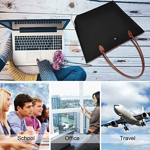 Sunny Snowy Laptop Tote Bag,15 Inch Water Resistant Nylon Laptop Bag