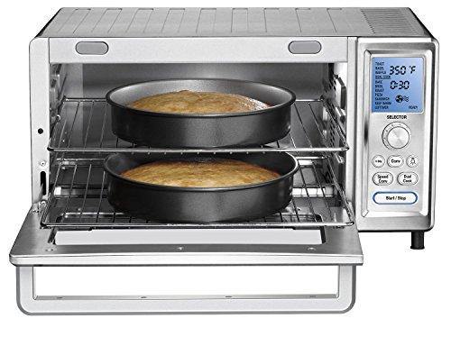Cuisinart TOB-260N1 Chef's Convection Toaster Oven, Stainless Steel, 20.87"(L) x 16.93"(W) x 11.42"(H) - JOY2ESpree