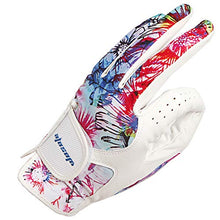 
                        
                          Load image into Gallery viewer, wosofe Golf Glove Women Ladies Pair Cool Leather Both Hand Summer Floral Colorful Breathable Sport Gloves - JOY2ESpree
                        
                      