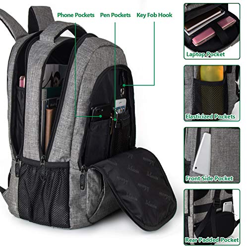 Matein Travel Laptop Backpack, Business Anti Theft Slim Durable Laptops Backpack