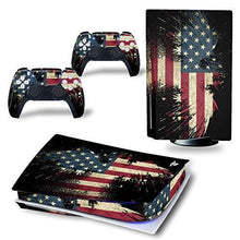 
                        
                          Cargar imagen en el visor de la galería, DAPANZ Vinyl Skin Sticker Decal Full Cover for Playstation 5 Console and Remote Controllers Disk Edition The Flag of United States - JOY2ESpree
                        
                      