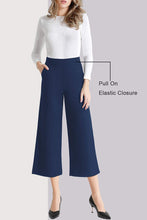 
                        
                          將圖片載入圖庫檢視器 Tsful High Waisted Wide Leg Pants for Women Summer Business Casual Crop Dress Pants Stretch Pull On Capris
                        
                      