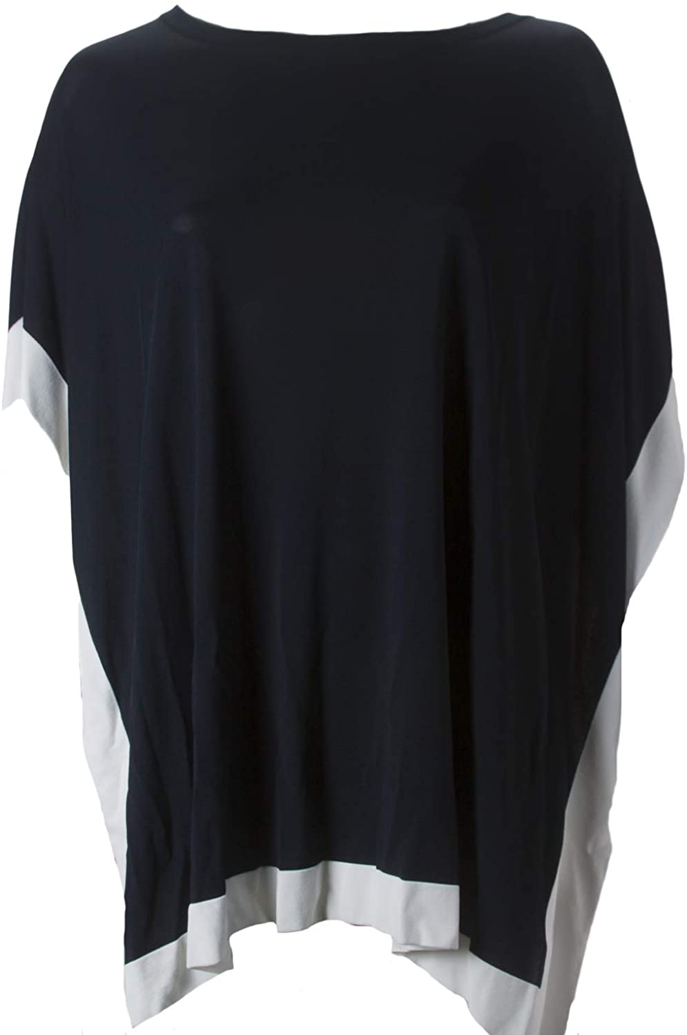 Marina Rinaldi Women's Area Poncho, Navy/White - JOY2ESpree