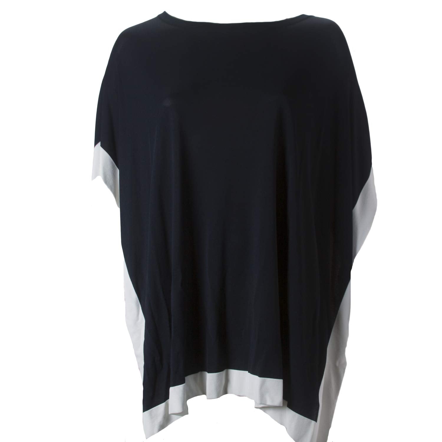 Marina Rinaldi Women's Area Poncho, Navy/White - JOY2ESpree