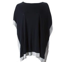 
                        
                          Load image into Gallery viewer, Marina Rinaldi Women's Area Poncho, Navy/White - JOY2ESpree
                        
                      