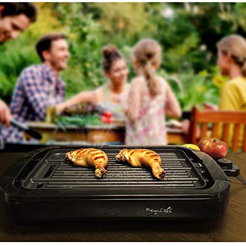 Megachef Dual Surface Reversible Indoor Grill and Griddle, black (MCG-107) - JOY2ESpree
