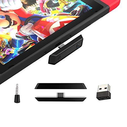 Bluetooth Adapter for Nintendo Switch&Lite/PS4/PC, BT 5.0 Wireless Audio Transmitter with Low Latency - JOY2ESpree