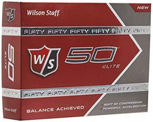 
                        
                          Load image into Gallery viewer, Wilson Golf Staff Fifty Elite Golf Balls, Dozen Slide Pack, White - WGWP17002 - JOY2ESpree
                        
                      