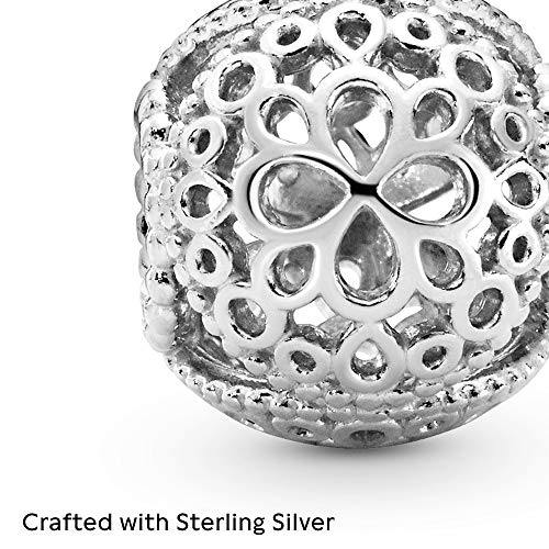 Pandora Jewelry Openwork Flower Sterling Silver Charm - JOY2ESpree