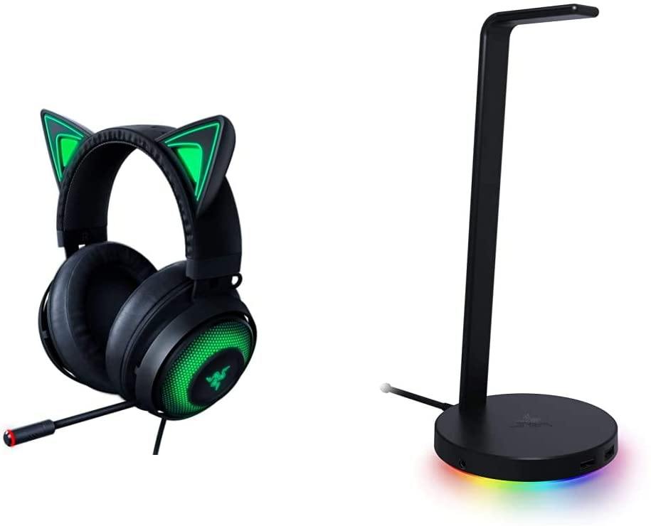 Razer Kraken Gaming Headset: Lightweight Aluminum Frame, Retractable Noise Isolating Microphone - JOY2ESpree