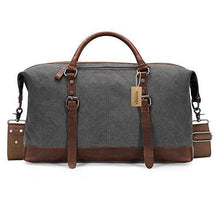 
                        
                          गैलरी व्यूवर में इमेज लोड करें, BAOSHA Canvas PU Leather Travel Tote Duffel Bag Carry on Bag Weekender Overnight Bag - JOY2ESpree
                        
                      