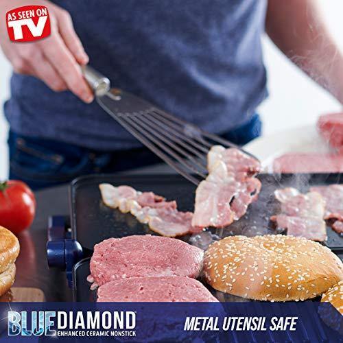Blue Diamond Cookware Sizzle Griddle Ceramic Nonstick Electric Griddle - JOY2ESpree