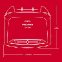 
                        
                          Cargar imagen en el visor de la galería, George Foreman Rapid Grill Series, 5-Serving Removable Plate Electric Indoor Grill and Panini Press, Black, RPGV3801BK - JOY2ESpree
                        
                      