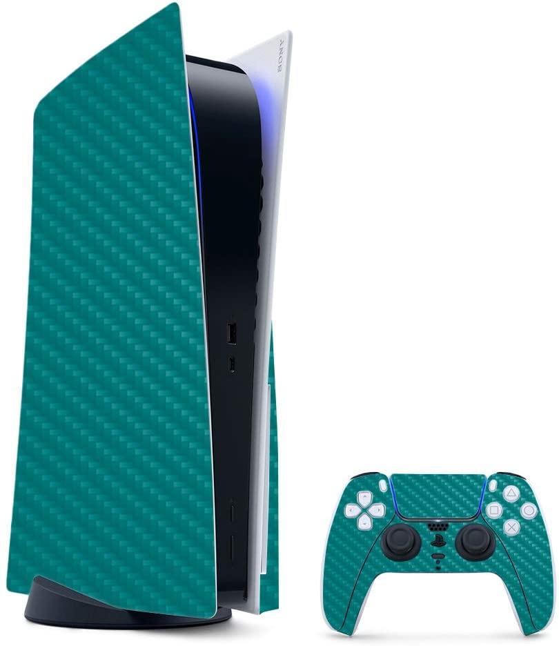 MightySkins Carbon Fiber Skin Compatible with PS5 / Playstation 5 Digital Edition Bundle - JOY2ESpree