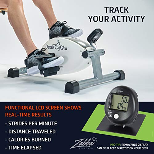DeskCycle Under Desk Bike Pedal Exerciser – Mini Exercise Peddler – Stationary Cycle for Home & Office - JOY2ESpree