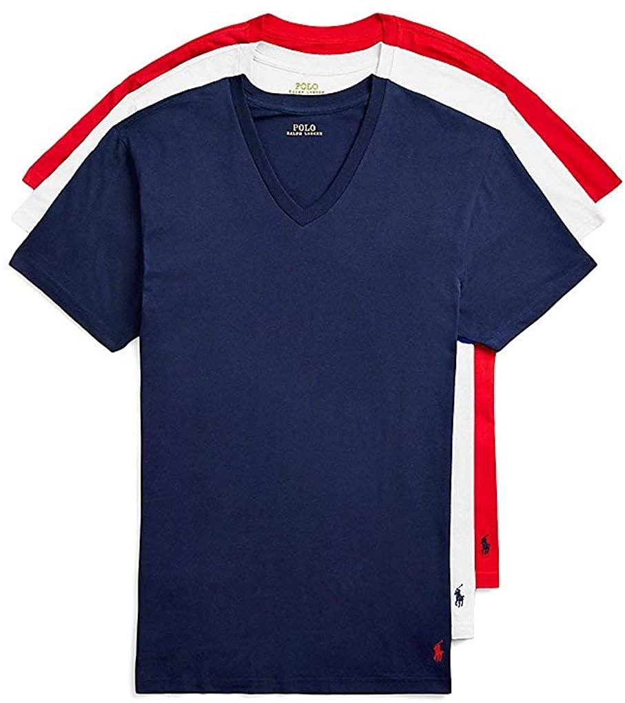 Polo Ralph Lauren Men's Classic Fit w/Wicking 3-Pack V-Necks