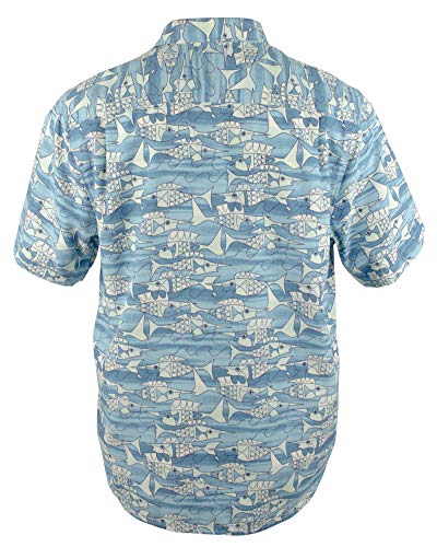 Tommy Bahama Blue Fish Bay Artist's Series Silk Camp Shirt