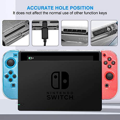DLseego Dockable Crystal Case Compatible with Nintendo Switch, Glitter Bling Cover - JOY2ESpree