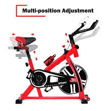 
                        
                          Cargar imagen en el visor de la galería, GYMAX Indoor Exercise Bike, Stationary Cycling Bike with Adjustable Resistance &amp; LCD Monitor - JOY2ESpree
                        
                      