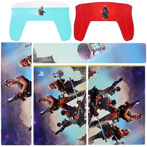 PS5 Console Skin and PS5 Controller Skins Set, Playstation 5 Skin Wrap Decal Sticker PS5 Disk Edition, Game Decal Kit (Disk Edition) - JOY2ESpree