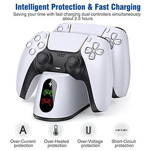 Vinywill PS5 Controller Charger Station Compatible with Playstation 5 DualSense Controller - JOY2ESpree