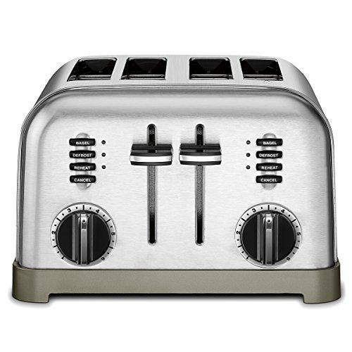 Cuisinart CPT-180P1 Metal Classic 4-Slice toaster, Brushed Stainless - JOY2ESpree