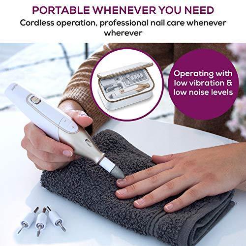 Beurer 14-piece Professional Manicure & Pedicure Nail Drill Kit, Cordless