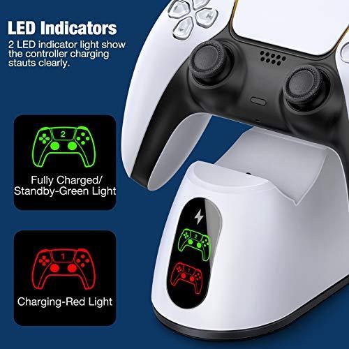 BEBONCOOL PS5 Controller Charger, PS5 Charging Station Dock w/LED Indicator - JOY2ESpree