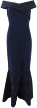 
                        
                          Load image into Gallery viewer, LAUREN RALPH LAUREN Womens Claudinah Off-The-Shoulder Lace Inset Evening Dress - JOY2ESpree
                        
                      