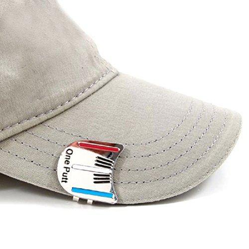 TINKSKY Golf Ball Line Liner Marker-Golf Alloy Alignment Aiming Tool Ball Marker Magnetic Hat Clip - JOY2ESpree