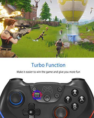 Switch Controller, Wireless Pro Controller for Switch Remote Gamepad with Joystick, Adjustable Turbo Vibration, Ergonomic Non-Slip - JOY2ESpree