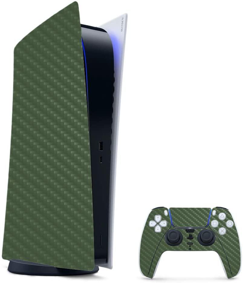 MightySkins Carbon Fiber Skin Compatible with PS5 / Playstation 5 Digital Edition Bundle - JOY2ESpree