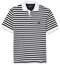 
                        
                          गैलरी व्यूवर में इमेज लोड करें, Nautica Men's Classic Fit 100% Cotton Soft Short Sleeve Stripe Polo Shirt - JOY2ESpree
                        
                      
