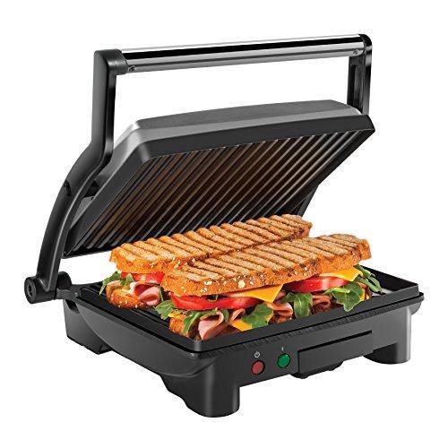 Chefman Panini Press Grill and Gourmet Sandwich Maker Non-Stick Coated Plates - JOY2ESpree