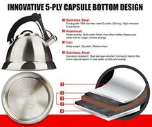 
                        
                          गैलरी व्यूवर में इमेज लोड करें, Whistling Tea Kettle with iCool - Handle, Surgical Stainless Steel Teapot for ALL Stovetops, 2 FREE Infusers Included, 3 Quart by Pykal - JOY2ESpree
                        
                      