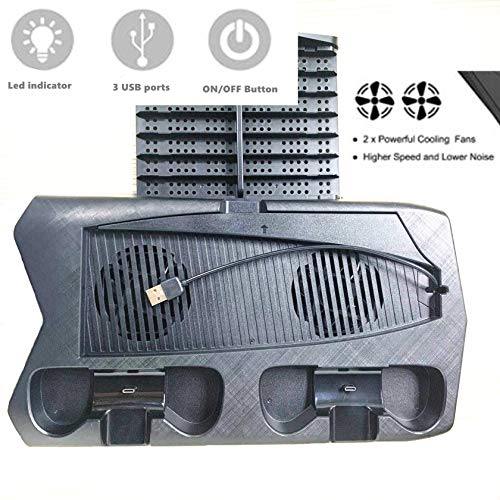 Stand Cooling Fan Station for PS5 Console and PlayStation 5 Digital Edition/Ultra HD - JOY2ESpree