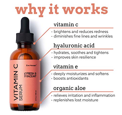 Eve Hansen Vitamin C Serum for Face | (2 OZ) Facial Serum with Natural