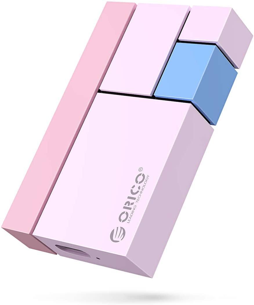ORICO 250GB Ultra-Mini Portable SSD - Read/Write Up to 540MB/s - USB3.1 GEN2 External Solid State Drive for PC Laptop Mac and More-White-CN300 Chroma - JOY2ESpree