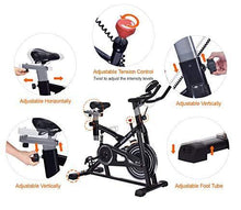 
                        
                          Load image into Gallery viewer, IDEER LIFE Indoor Cycling Bike Stationary Exercise Bike for Home Cardio Workout Smooth Drive - JOY2ESpree
                        
                      