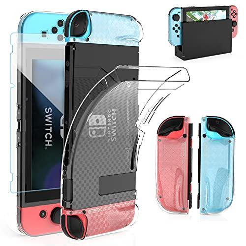 HEYSTOP Case Compatible with Nintendo Switch, Dockable Soft TPU Protective Case Cover - JOY2ESpree