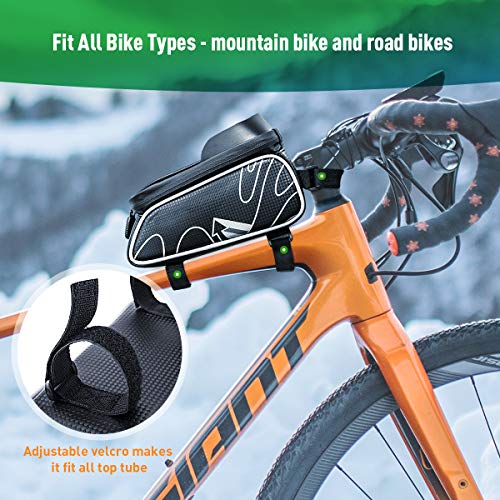VANWALK Bike Bag with Phone Holder for Mountain Bike, Bike Handlebar Bag