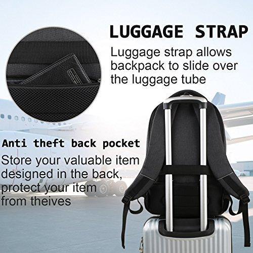 Laptop Backpack,Business Travel Anti Theft Slim Durable Laptops Backpack with USB Charging Port - JOY2ESpree