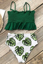 
                        
                          Muat gambar ke penampil Galeri, CUPSHE Women's High Waist Bikini Swimsuit Ruffle Smock Floral Print Two Piece Bathing Suit
                        
                      