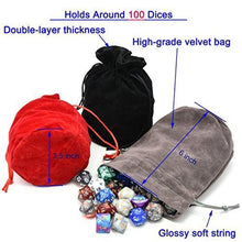 
                        
                          गैलरी व्यूवर में इमेज लोड करें, IvyFieldDice Red/Grey/Black Drawstring Dice Bag - JOY2ESpree
                        
                      